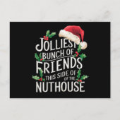 Jolliest stelletje vrienden xmas matching sarcasti feestdagenkaart (Voorkant)