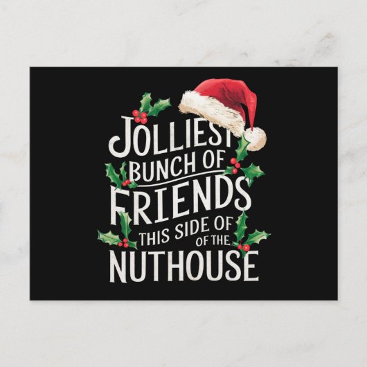 Jolliest stelletje vrienden xmas matching sarcasti feestdagenkaart (Voorkant)