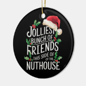 Jolliest stelletje vrienden xmas matching sarcasti keramisch ornament (Links)