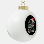 Jolliest stelletje vrienden xmas matching sarcasti keramische bal ornament (Links)