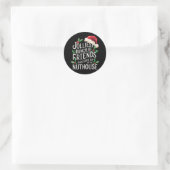 Jolliest stelletje vrienden xmas matching sarcasti ronde sticker (Tas)