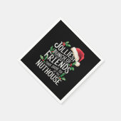 Jolliest stelletje vrienden xmas matching sarcasti servet (Hoek)