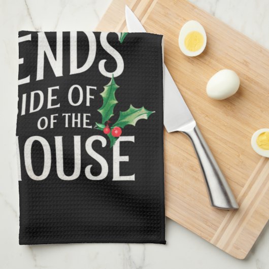 Jolliest stelletje vrienden xmas matching sarcasti theedoek (Quarter Fold)