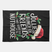 Jolliest stelletje vrienden xmas matching sarcasti theedoek (Horizontaal)