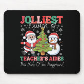 Jolliest Teacher's Aides Kerst Speeltuin Fun Muismat (Voorkant)