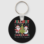 Jolliest Teacher's Aides Kerst Speeltuin Fun Sleutelhanger (Voorkant)