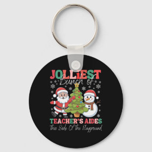 Jolliest Teacher's Aides Kerst Speeltuin Fun Sleutelhanger