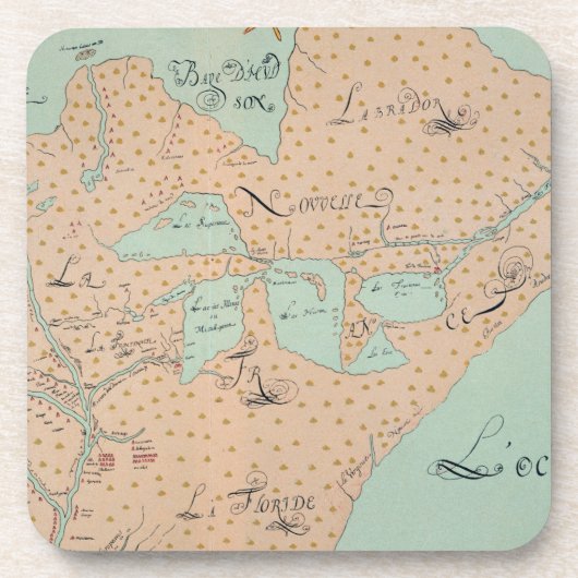 JOLLIET: NOORD-AMERIKA 1674 BIER ONDERZETTER (Voorkant)