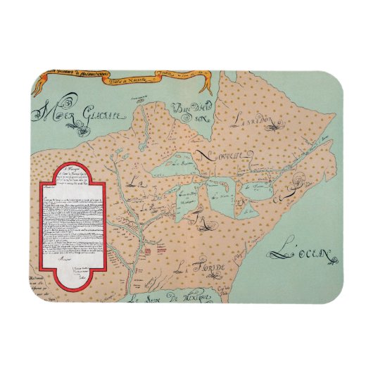 JOLLIET: NOORD-AMERIKA 1674 MAGNEET (Horizontaal)