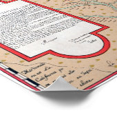 JOLLIET: NOORD-AMERIKA 1674 POSTER (Hoek)