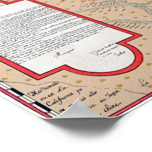 JOLLIET: NOORD-AMERIKA 1674 POSTER (Hoek)