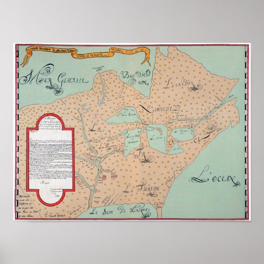 JOLLIET: NOORD-AMERIKA 1674 POSTER (Voorkant)