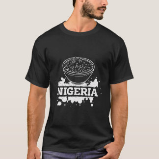 Jollof Nigeria Gebakken Voedsel Nigeriaanse Vlagge T-shirt