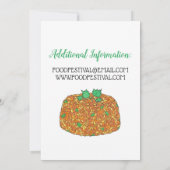 Jollof Rice Nigeriaans Ghanees West-Afrikaans Voed Kaart (Achterkant)