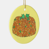 Jollof Rice Nigeriaans Ghanees West-Afrikaans Voed Keramisch Ornament (Rechts)