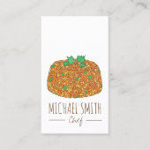Jollof Rice Nigeriaans Ghanees West-Afrikaans Voed Visitekaartje (Voorkant)