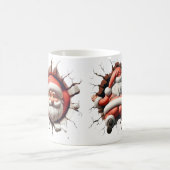 Jolly 3D Kerstman Kerstmis - Grappige Kerstmis Koffiemok (Center)