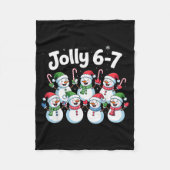 Jolly 6 7 Six Seven Meme Christmas Women Men Kids  Fleece Deken (Voorkant)