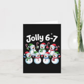 Jolly 6 7 Six Seven Meme Christmas Women Men Kids  Kaart (Voorkant)