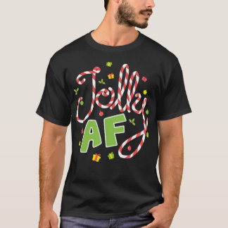 Jolly Af Christmas-Collectie T-shirt