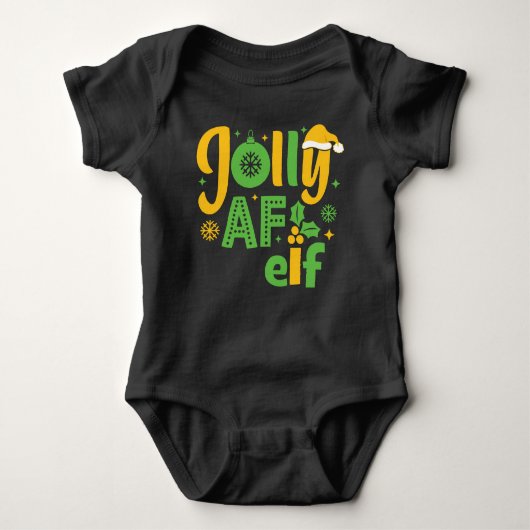Jolly AF Elf Romper (Voorkant)