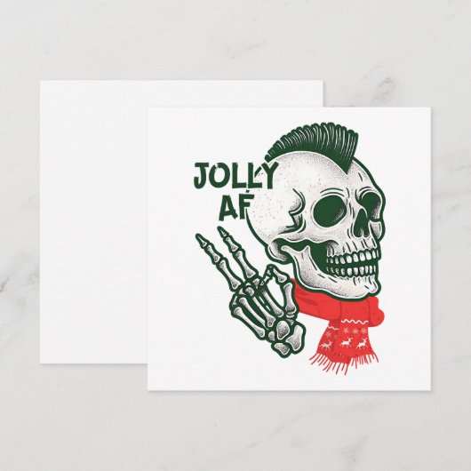 Jolly AF Feestdagenkaart (Voorkant / Achterkant)