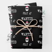 Jolly AF Funny kerstset Inpakpapier Vel (In situ)