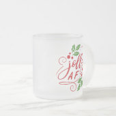 Jolly AF-kerstfeest Drink Humor Matglas Koffiemok (Voorkant rechts)