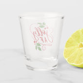 Jolly AF-kerstfeest Drink Humor Shot Glas (Achterkant)