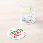 Jolly AF Kerstmis Drink Humor Kartonnen Onderzetters (Insitu)