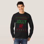 Jolly AF Lelijke kerst T-shirt (Voorkant volledig)