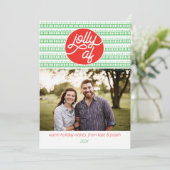 Jolly AF-vakantiefotokaart Feestdagenkaart (Staand voorkant)