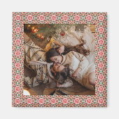 Jolly and Festive kerstfoto Afbeelding Lijst Magneet (Voorkant)