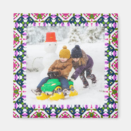 Jolly and Festive kerstfoto Afbeelding Lijst Magneet