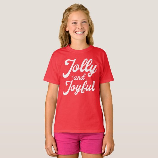Jolly and Joyful T-shirt (Voorkant volledig)