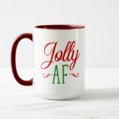 Jolly As F*** Grappige Kerst Geest Geschenk Mok (Links)