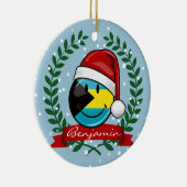 Jolly Bahamas Vlag kerststijl Keramisch Ornament (Rechts)