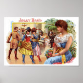 Jolly Band Cigar Label Poster (Voorkant)
