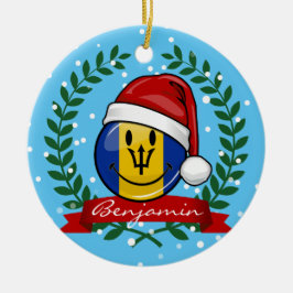 Jolly Barbados Flag kerststijl Keramisch Ornament