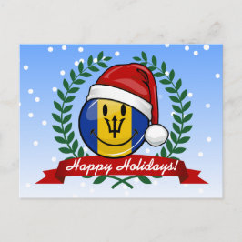 Jolly Barbados Vlag Kerststijl Feestdagenkaart