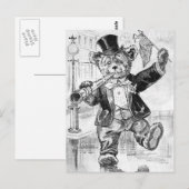 Jolly Beer Jerry - Letter J -  teddybeer Briefkaart (Voorkant / Achterkant)