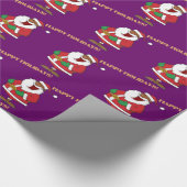 Jolly Black Saint Nicholas 2 Cadeaupapier (Hoek)