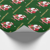 Jolly Black Saint Nicholas 2 Cadeaupapier (Hoek)