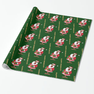 Jolly Black Saint Nicholas 2 Cadeaupapier