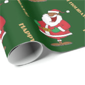 Jolly Black Saint Nicholas 2 Cadeaupapier (Rol Hoek)