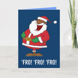 Jolly Black Saint Nicholas 2 Feestdagen Kaart