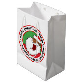 Jolly Black Saint Nicholas 2 Medium Cadeauzakje (Voorkant Gekanteld)