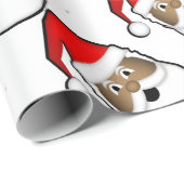 Jolly Black Santa Cadeaupapier (Rol Hoek)