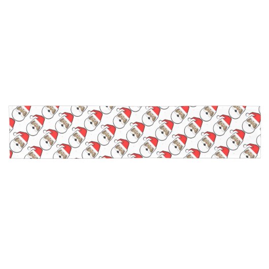 Jolly Black Santa Korte Tafelloper (Horizontaal)