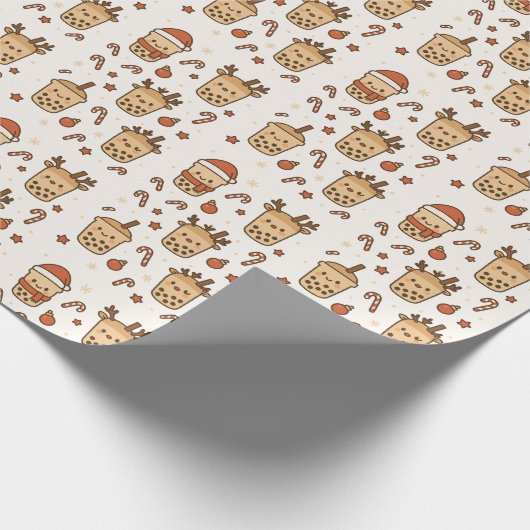 Jolly boba time cadeaupapier (Hoek)